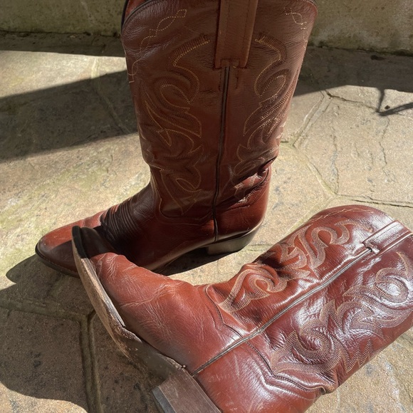 Dan Post Men's Size 10.5D Brown Leather DP2111R Cowboy Boots - Picture 3 of 6